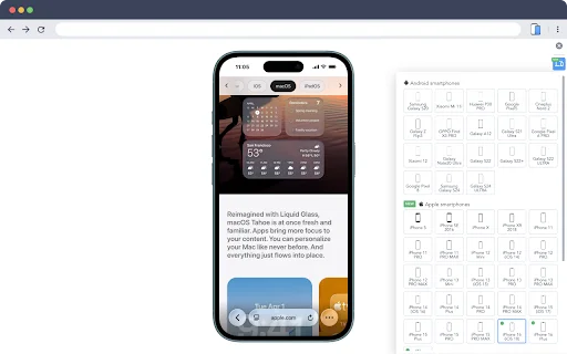 Mobile Simulator – Responsive Testing Tool | I-download nang Libre - Screenshot 1