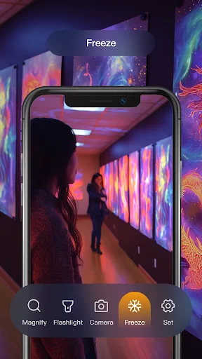 I-download ang Magnifying Glass + Flashlight – Pinakamahusay na Lens - Screenshot 5