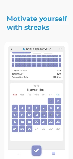 I-download ang Habit Streak Tracker: DotHabit – Bumuo ng Daily Habits - Screenshot 6