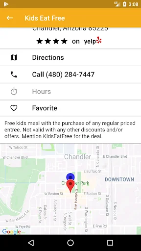 I-download ang Kids Eat Free – Maghanap ng Libreng Pagkain para sa mga Bata - Screenshot 3