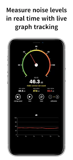 I-download ang Sound Decibel Meter dB Live – Sukatin ang Ingay - Screenshot 1