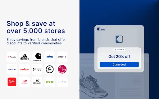 I-download ang ID.me Shop Extension – Makatipid sa Bawat Online Shopping - Screenshot 1
