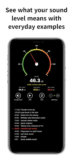 I-download ang Sound Decibel Meter dB Live – Sukatin ang Ingay - Screenshot 6