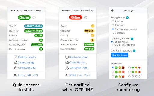 Internet Connection Monitor: Subaybayan ang Iyong Internet Speed - Screenshot 2
