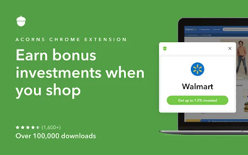 Download Acorns Earn Chrome Extension – Mamuhunan Habang Namimili - Screenshot 1