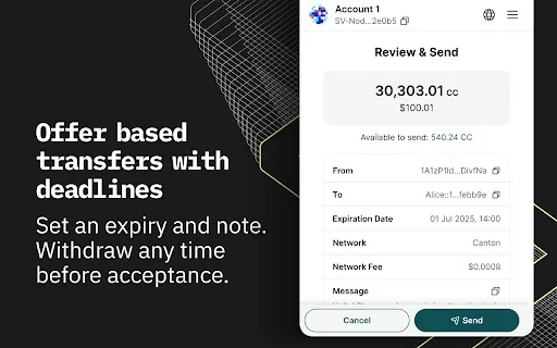 Console Wallet: Ligtas at Mabilis na Crypto Wallet para sa Canton - Screenshot 3