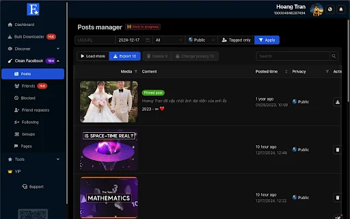 FB AIO: Pinakamahusay na Tool para sa Facebook – Download Ngayon! - Screenshot 4
